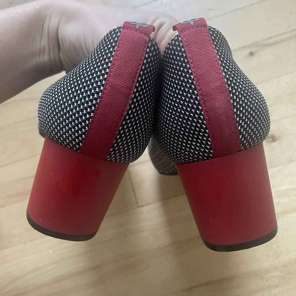 BETA BRAND Pumps Heels Women Shoes Size 10 Block‎ Chunky Heel Slip On EUC